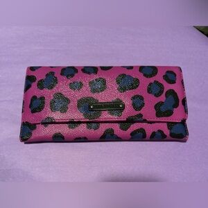 Vera Bradley Trifold Wallet.African Violet Pattern.  EUC